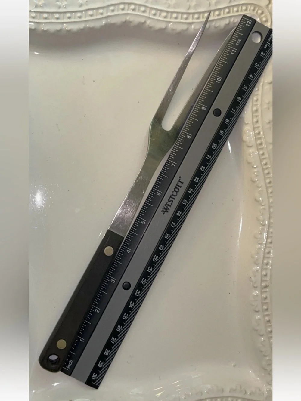 Ekco Flint Stainless Vanadium USA Meat Carving Fork 11.5 inches